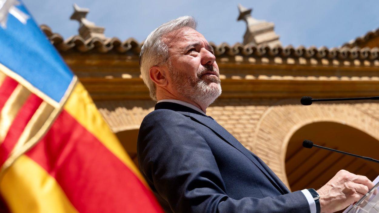 el presidente del gobierno de aragon en funciones jorge azcon en la celebracion del dia de aragon en huesca ep