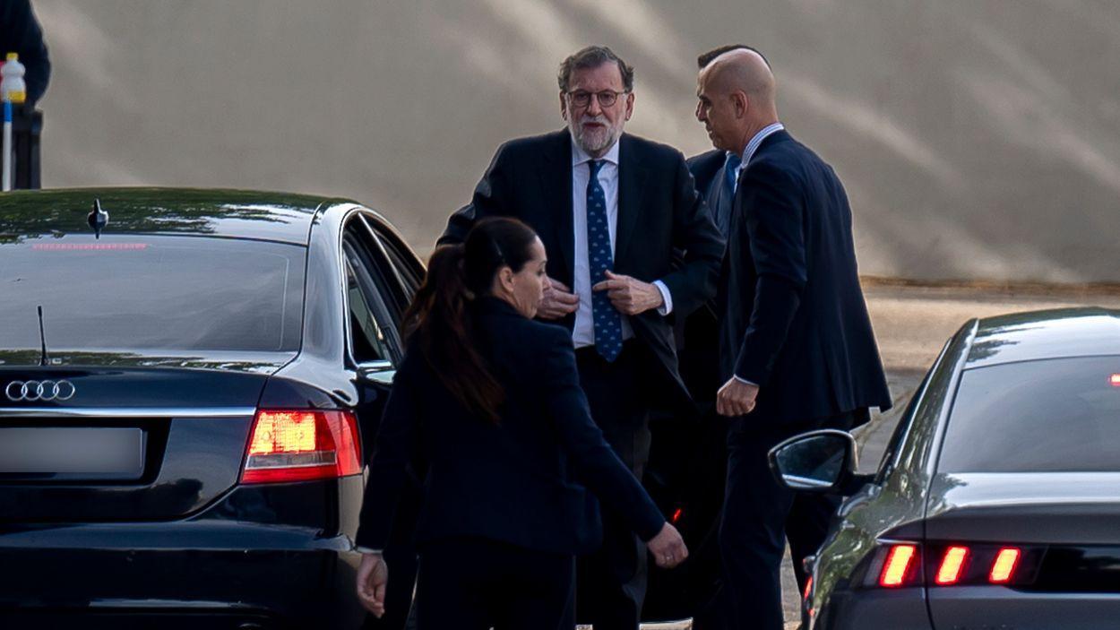 mariano rajoy a su llegada a la audiencia nacional