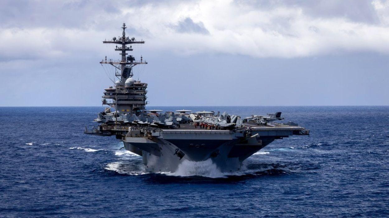 El portaavions George H.W. Bush, d'Estats Units, a una imatge de arxiu. EP