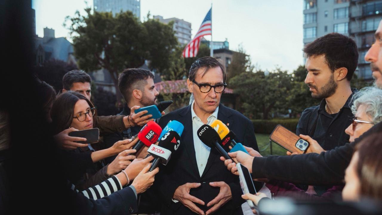 El president de la Generalitat, Salvador Illa, a la seva arribada a Califòrnia. Arnau Carbonell