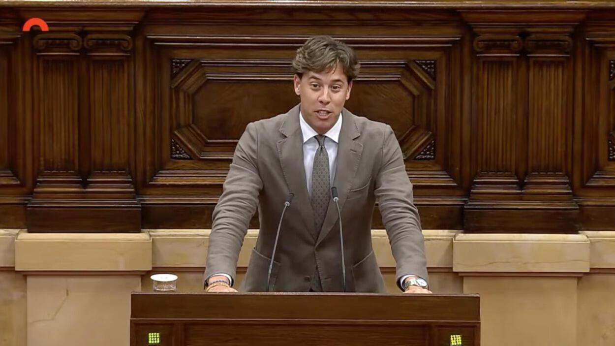 El diputat de Vox al Parlament Alberto Tarradas el dia 30 d'abril de 2026