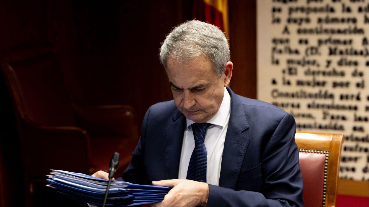 José Luis Rodríguez Zapatero en el Senado
