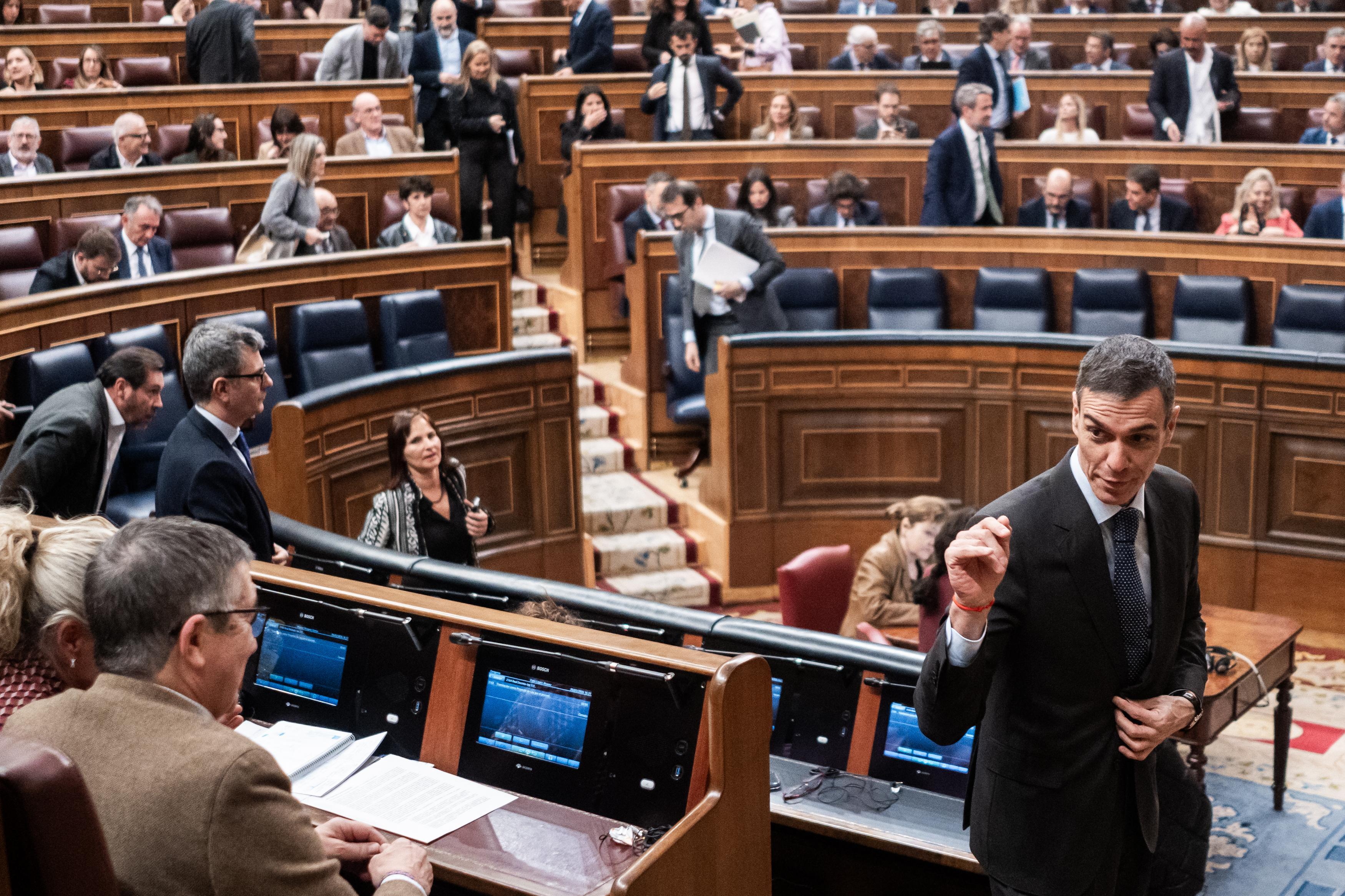 Pedro Sánchez al Congrés dels Diputats. EP 