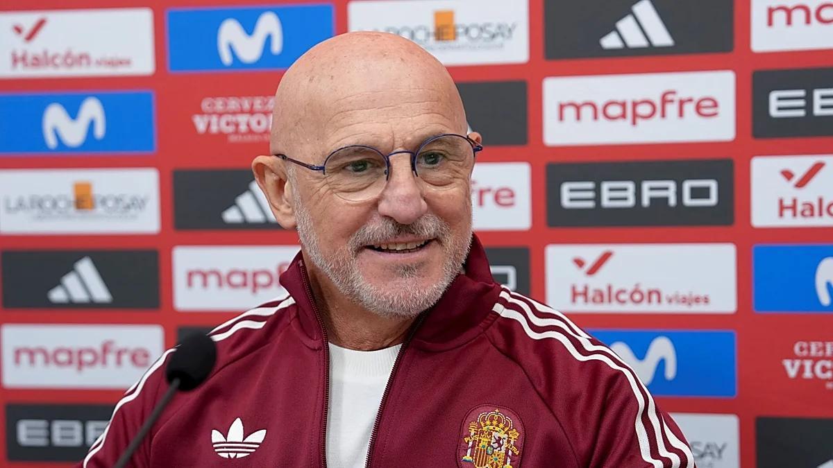 Luis de la Fuente durant una roda de premsa. RFEF