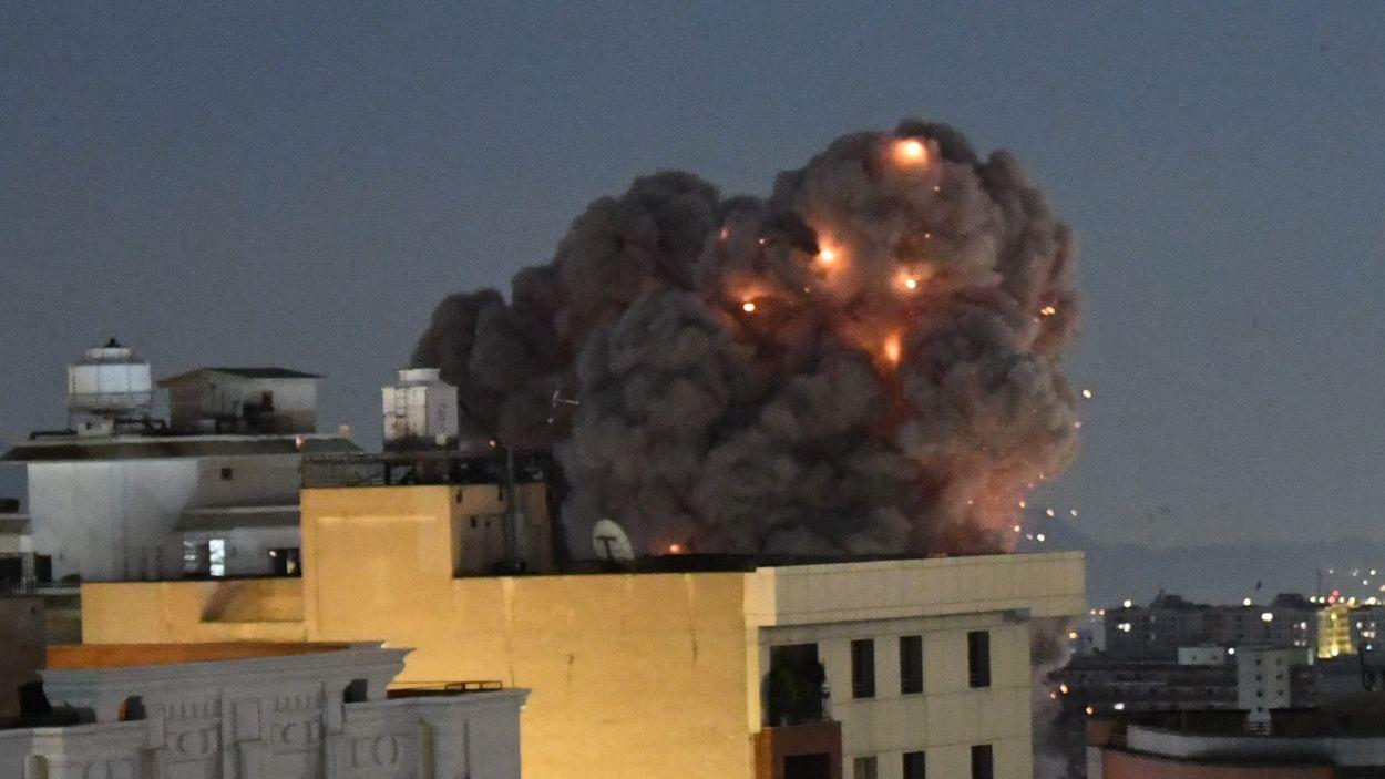 Imatge d'arxiu d'un bombardeig sobre Teheran, la capital d'Iran. EP