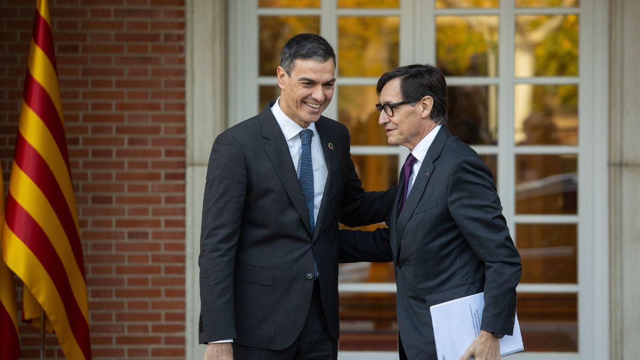 Pedro Sánchez i Salvador Illa. EP