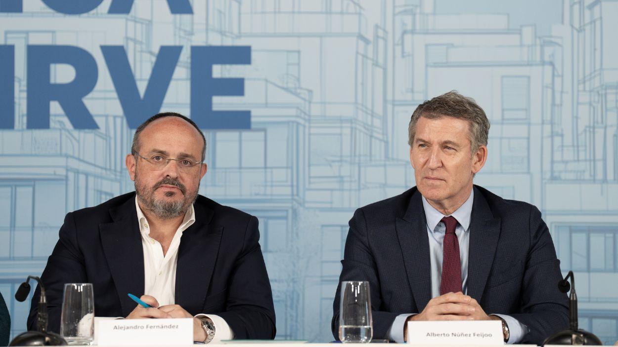 Alejandro Fernández i Alberto Núñez Feijóo. EP