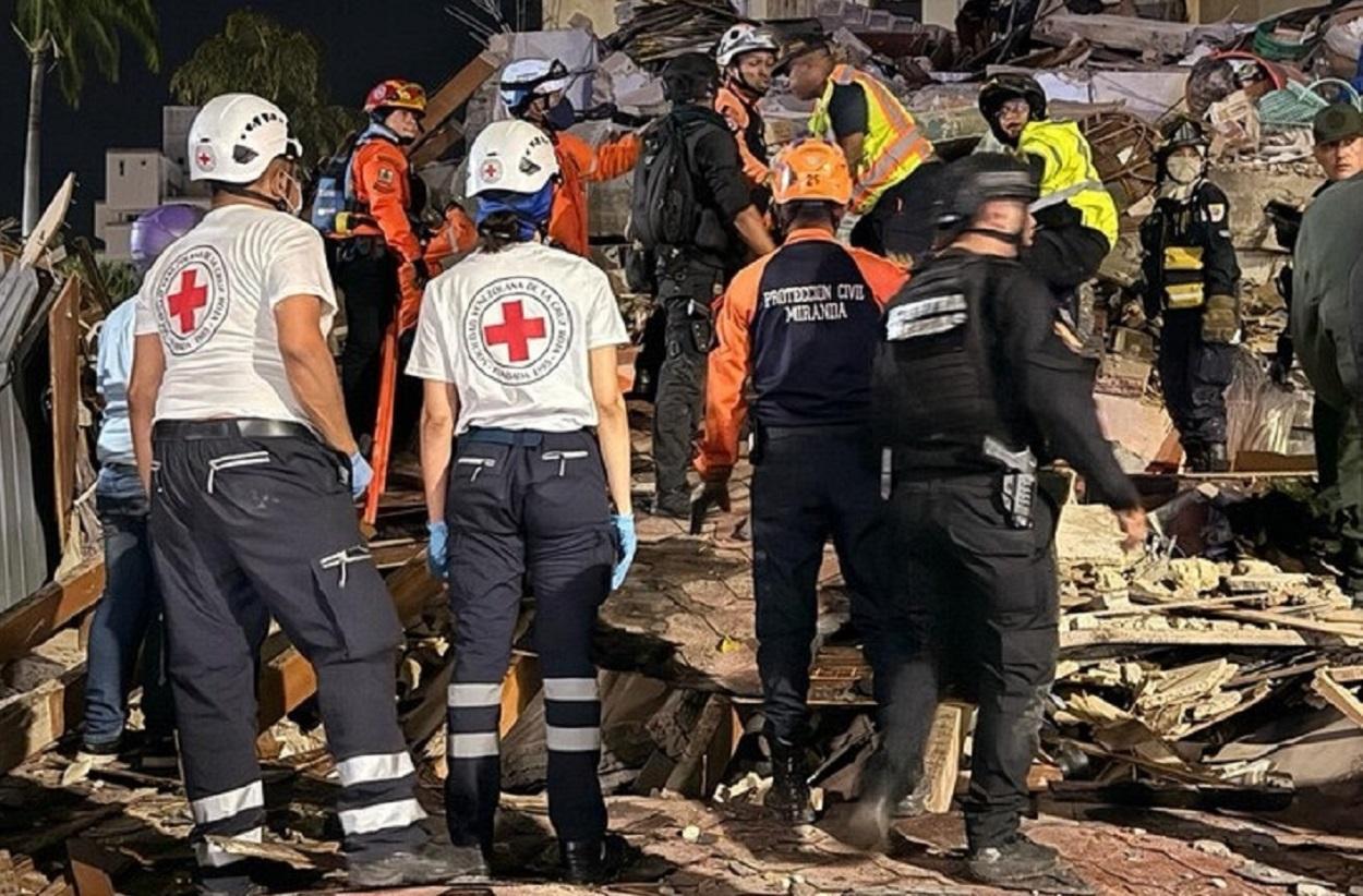 Voluntaris actuant a Veneçuela. EP