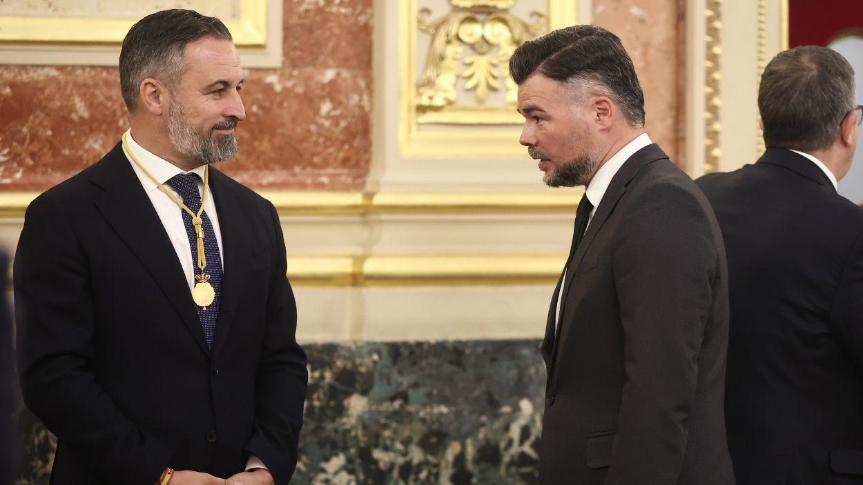 Santiago Abascal i Gabriel Rufián. EP