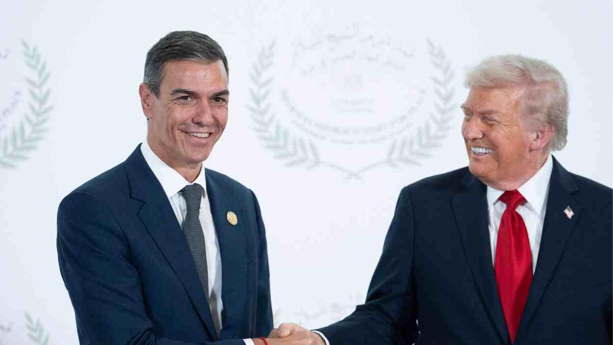 Donald Trump i Pedro Sánchez. EP