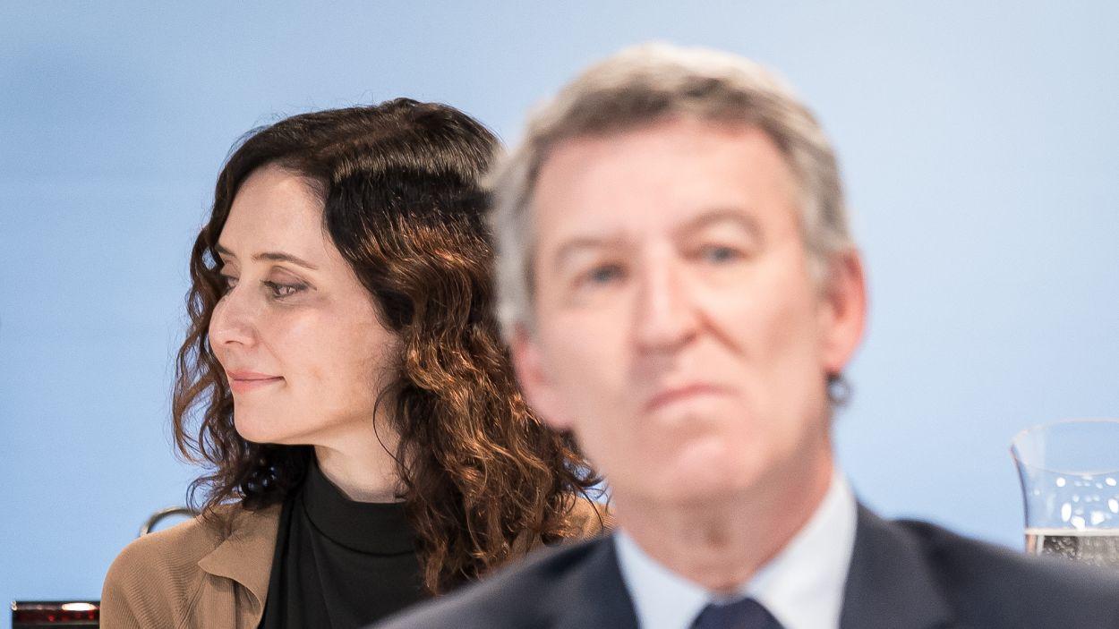 Isabel Díaz Ayuso y Alberto Núñez Feijóo. EP