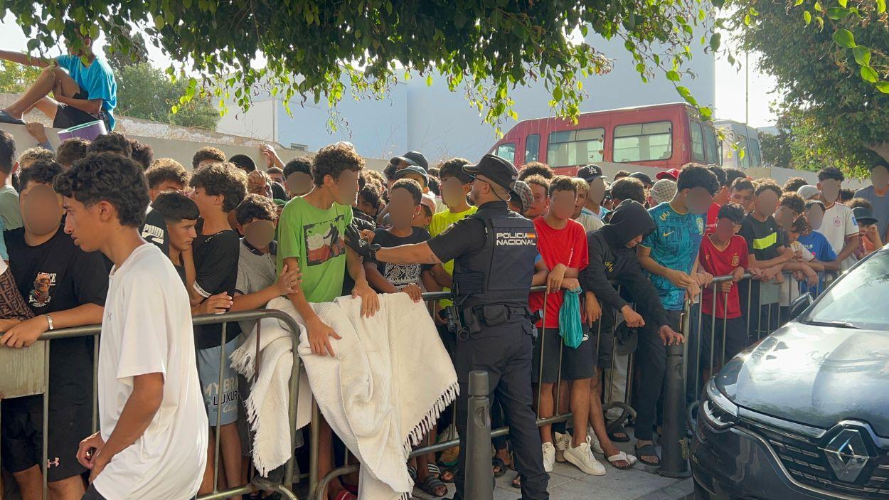Menors inmigrants registrats a Ceuta. EP