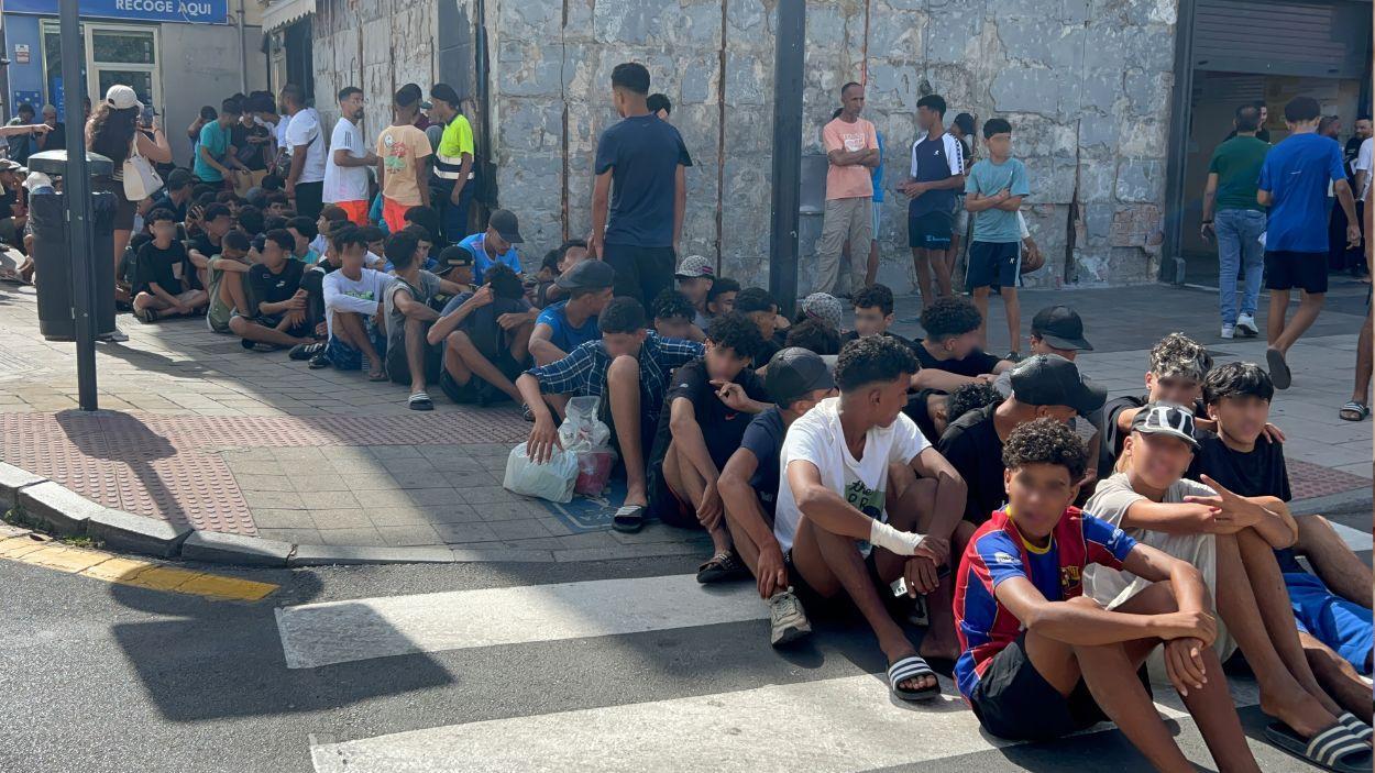 Menors no acompanyats a Ceuta. EP