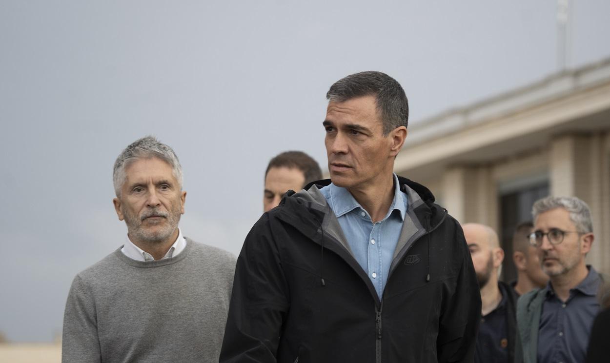 Pedro Sánchez i Fernando Grande-Marlaska. EP