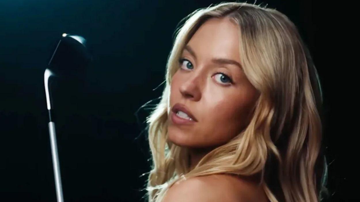 Sydney Sweeney durant l'anunci de Novig