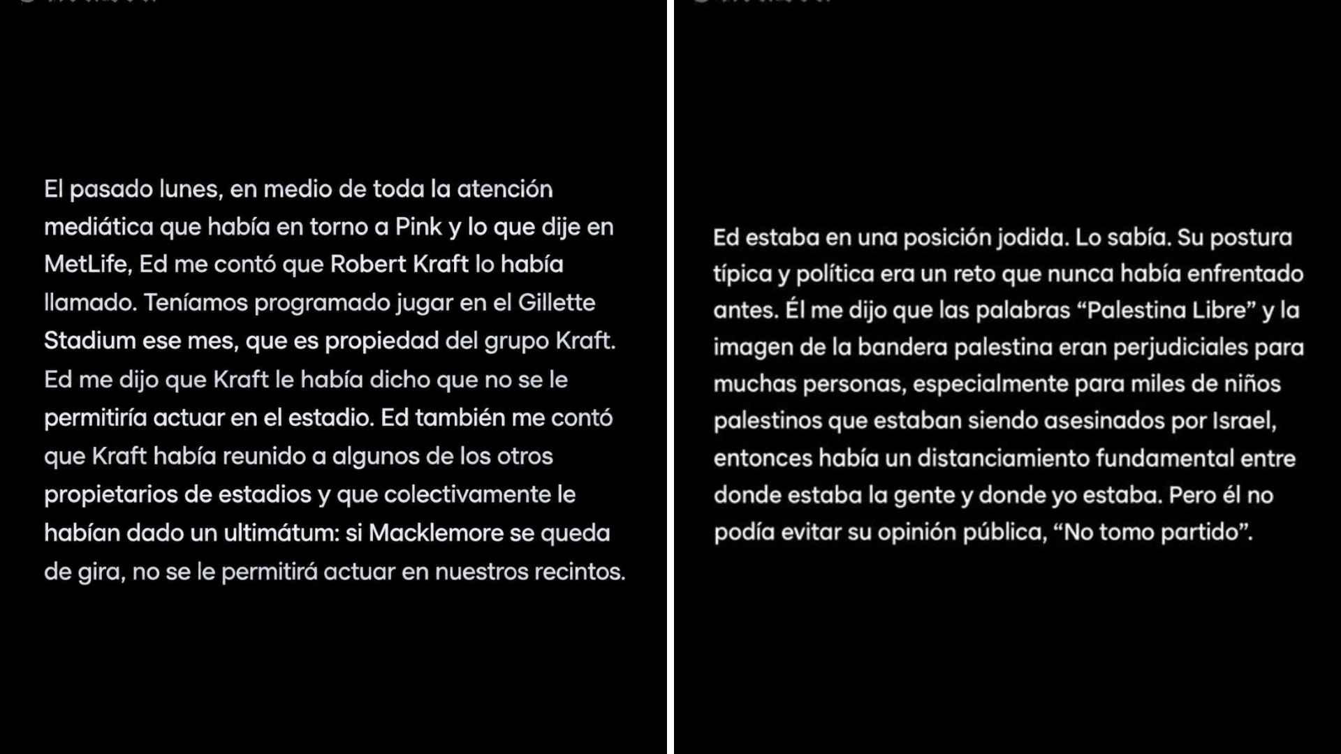 La respota de Macklemore a les xarxes socials