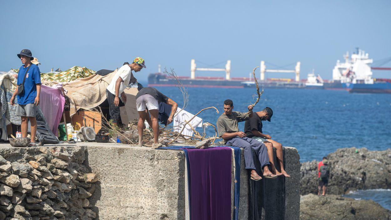 Migrants a Ceuta. EP