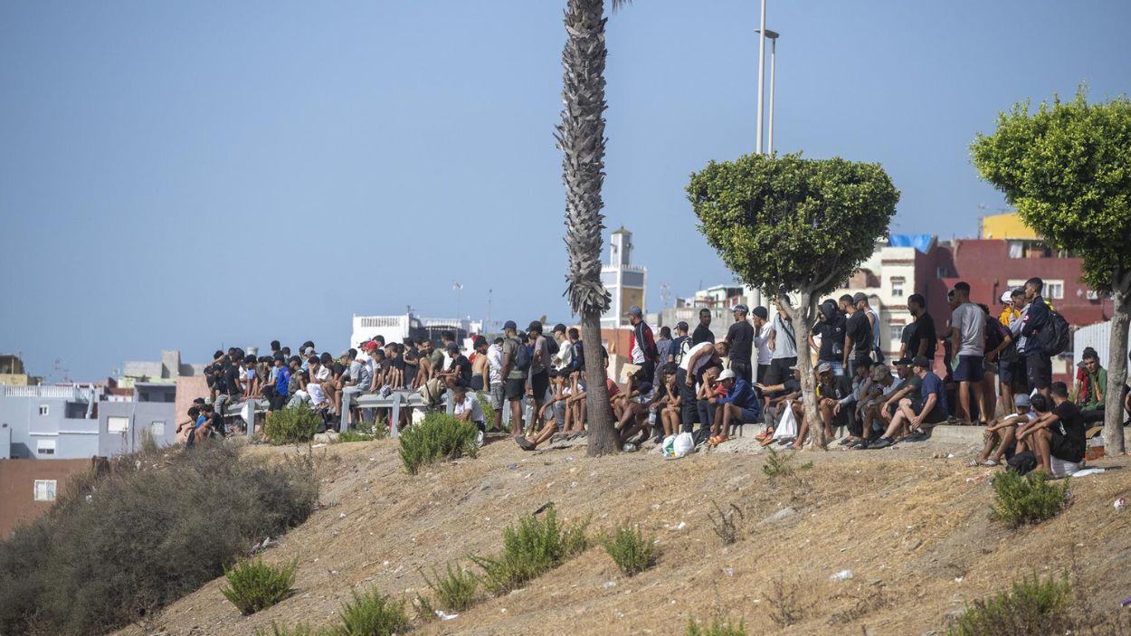 Inmigrants a Ceuta. EP