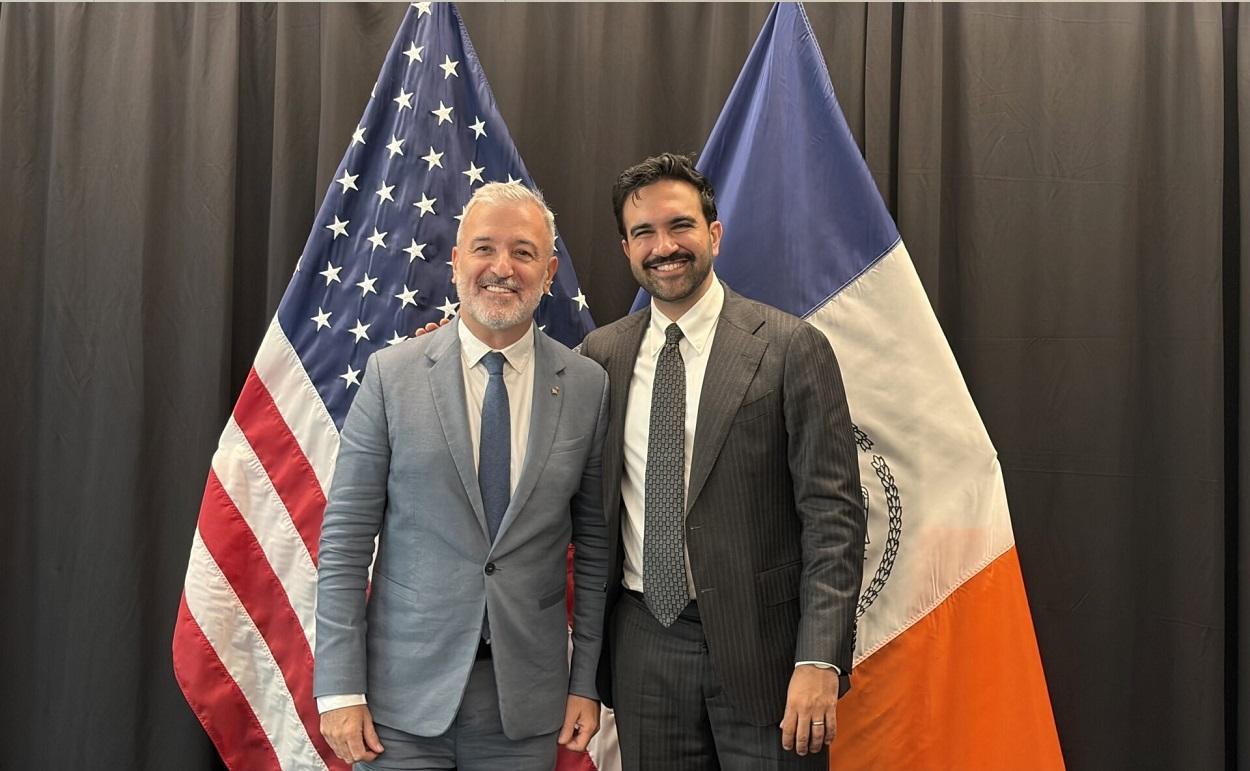 Jaume Collboni i Zohran Mamdani. EP