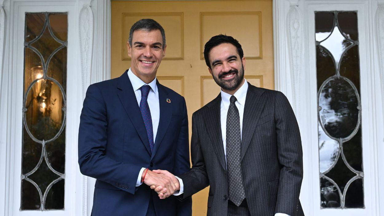 Pedro Sánchez i Zohran Mamdani. EP