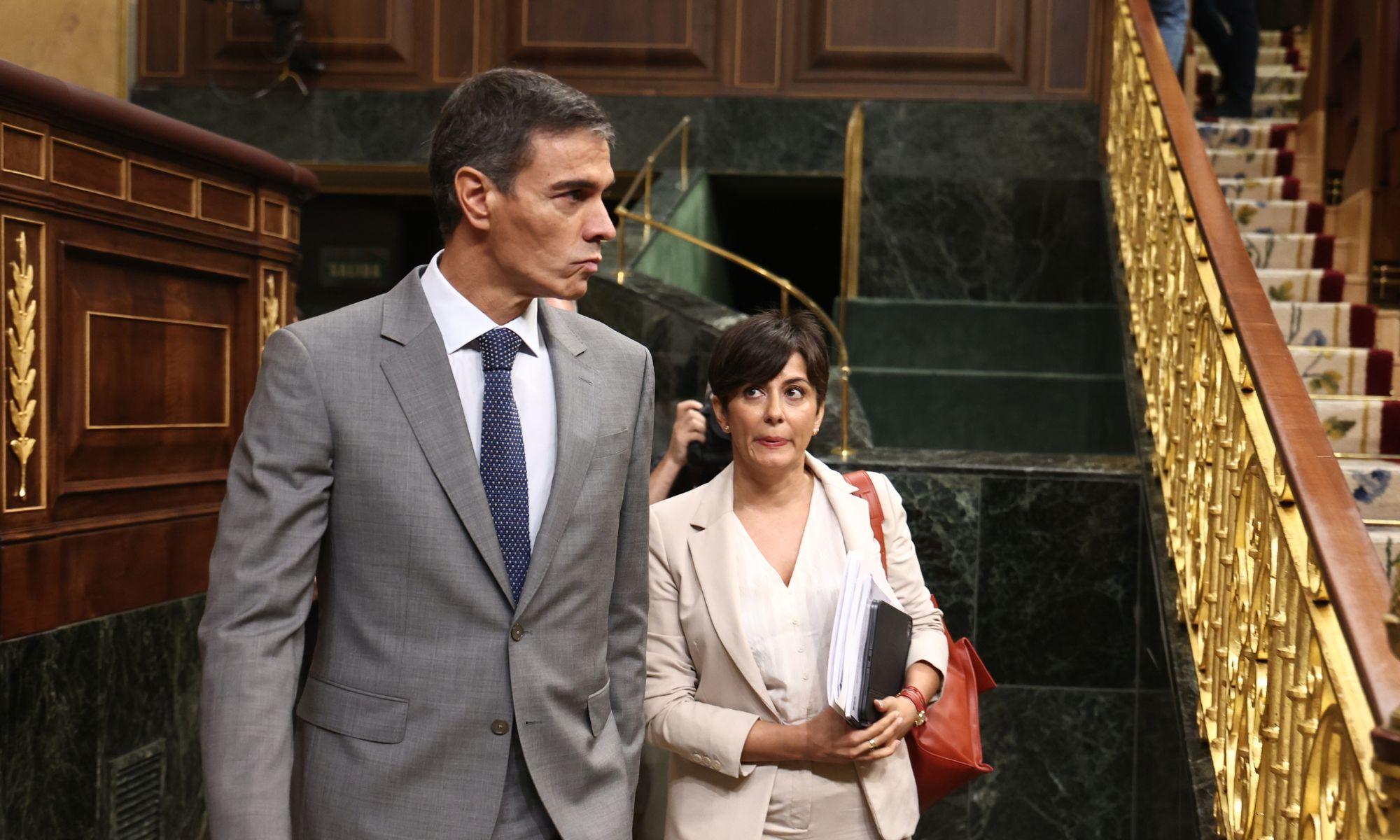 Pedro Sánchez i Isabel Rodríguez. EP