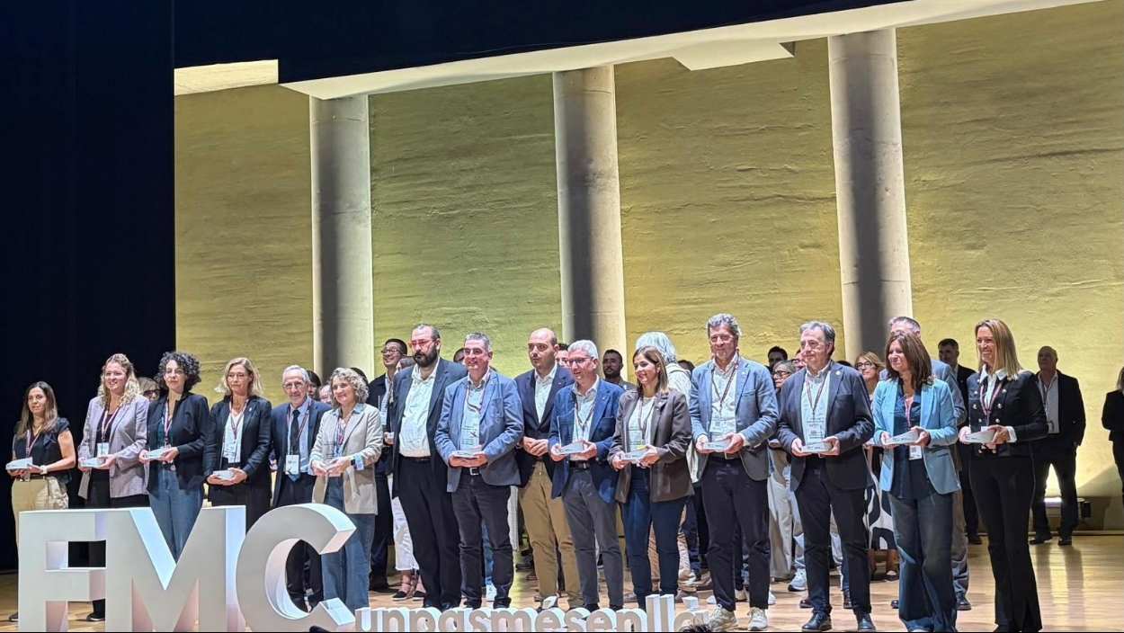 Els guardonats amb els reconeixements del Banc de Bones Pràctiques. Foto: Cedida