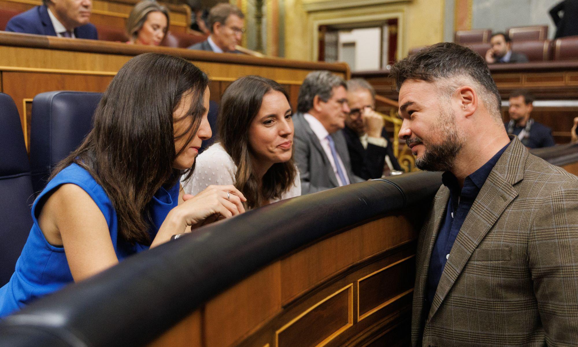Irene Montero i Gabriel Rufián. EP