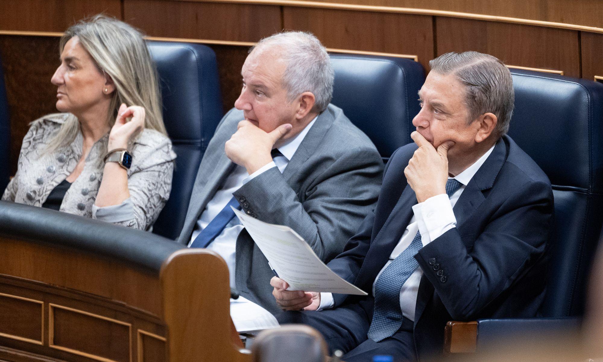 Milagros Tolón, Jordi Hereu i Luis Planas. EP