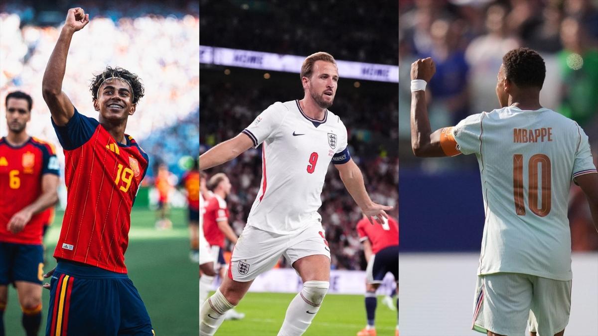 Lamine Yamal, Harry Kane i Kylian Mbappé. EP